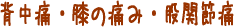 �w���ɁE�G�̒ɂ݁E�Ҋ֐ߒ�
