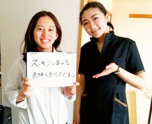 バランス工房お客様の手書き体験談「スッキリしました！気持ち良かったです」