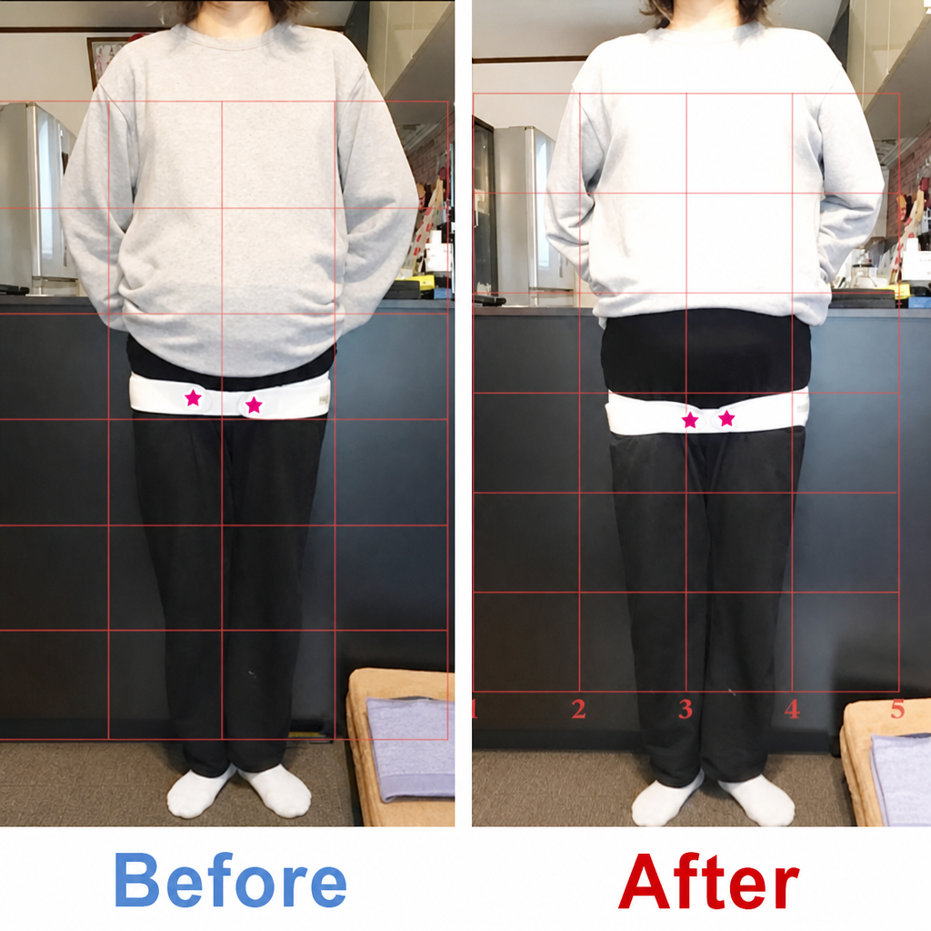 産後骨盤矯正 Before After 全身バランスの変化