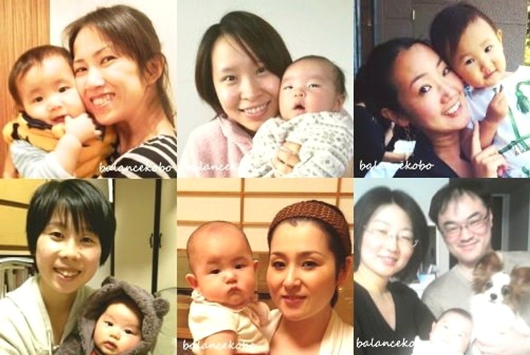 お母さまと赤ちゃんの笑顔 6枚セット 実際のお客様の生の声 写真セット4