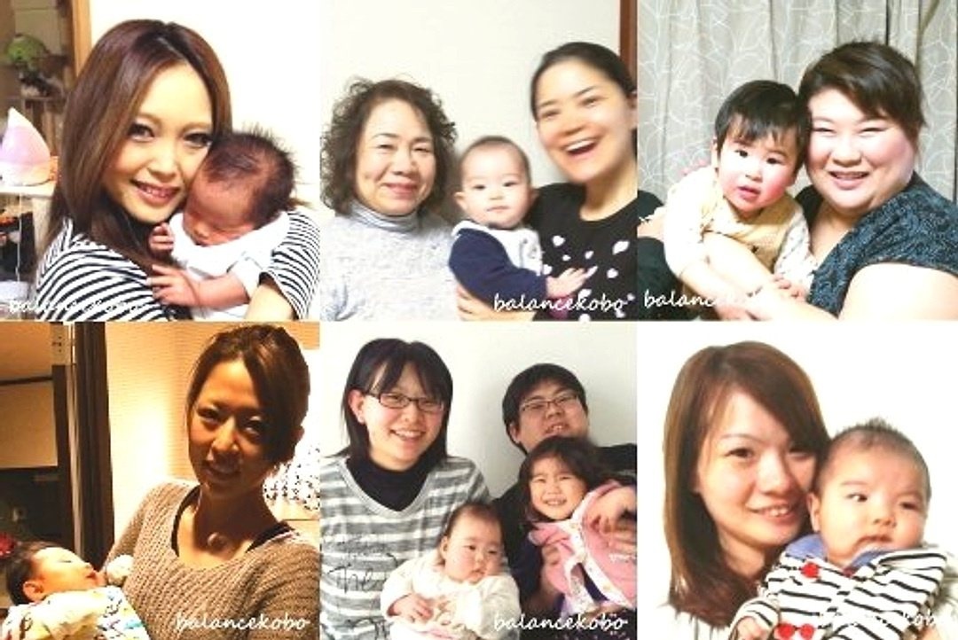 お母さまと赤ちゃんの笑顔 6枚セット まずは相談からで大丈夫です 写真セット5